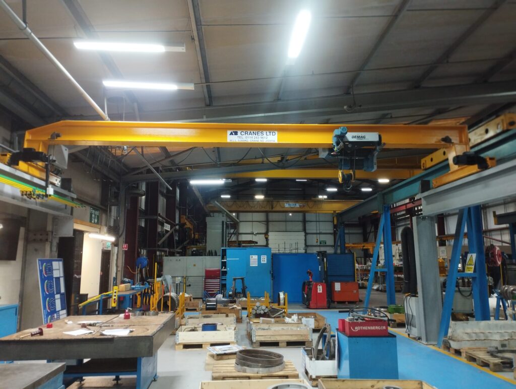 1 Single Beam Crane and 1 Gantry Support System