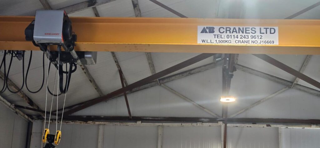 1.5 Tonne OVERHEAD Crane Installed in Scotland